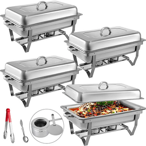 Hotel Restaurant Catering Luxury Chafing Dish Buffet Set Stainless Steel Chafing Dishes Heating Display Food Warmer Set