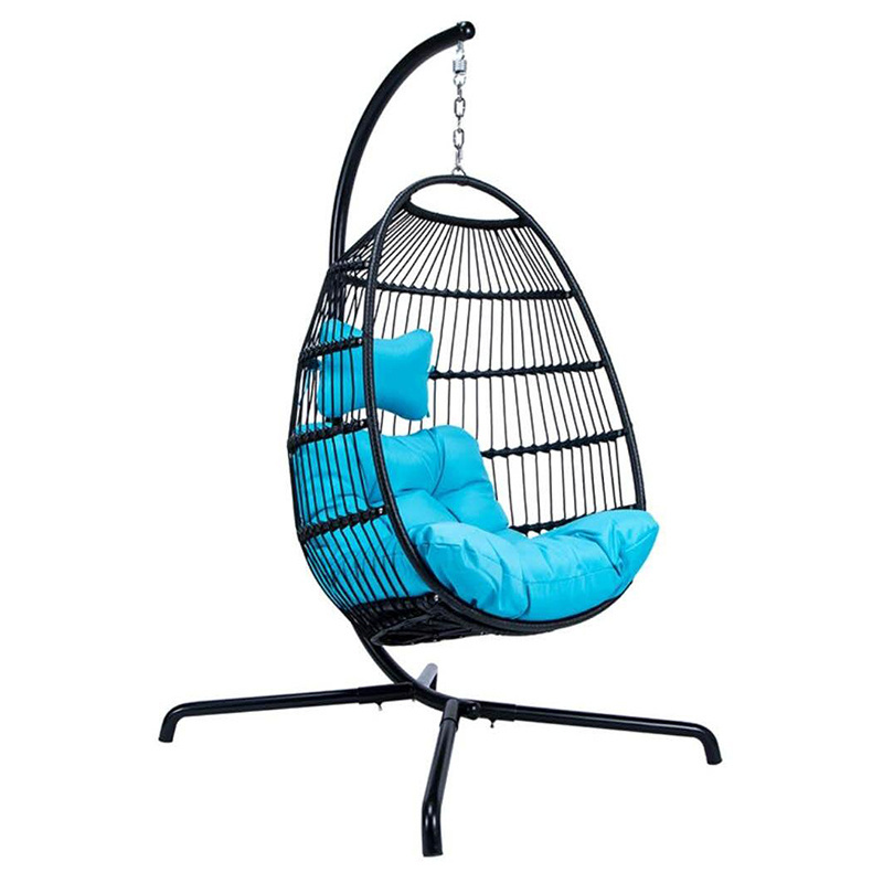 Hot Sale High Quality Rattan Wicker Egg Swing Chair for  Outdoor Use for Garden Balcony Patio Hanging Swing Chair