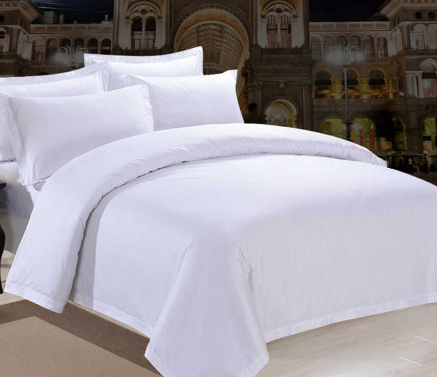 400TC Five Star Hotel 6 Piece Bedding Set Kit Cotton Satin Solid Color Muslin Bedding Set Luxury Comforter