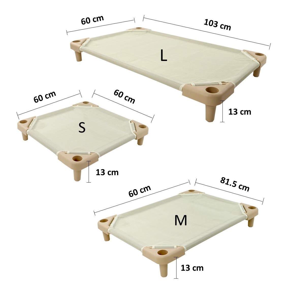 Removable Elevated Large Medium Small Bed Dog Cot