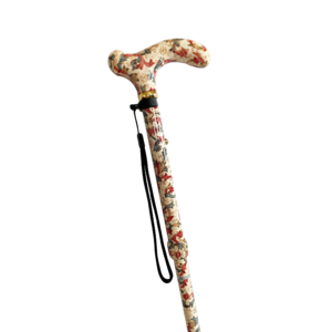 Non-slip heavy duty white aluminum walking cane