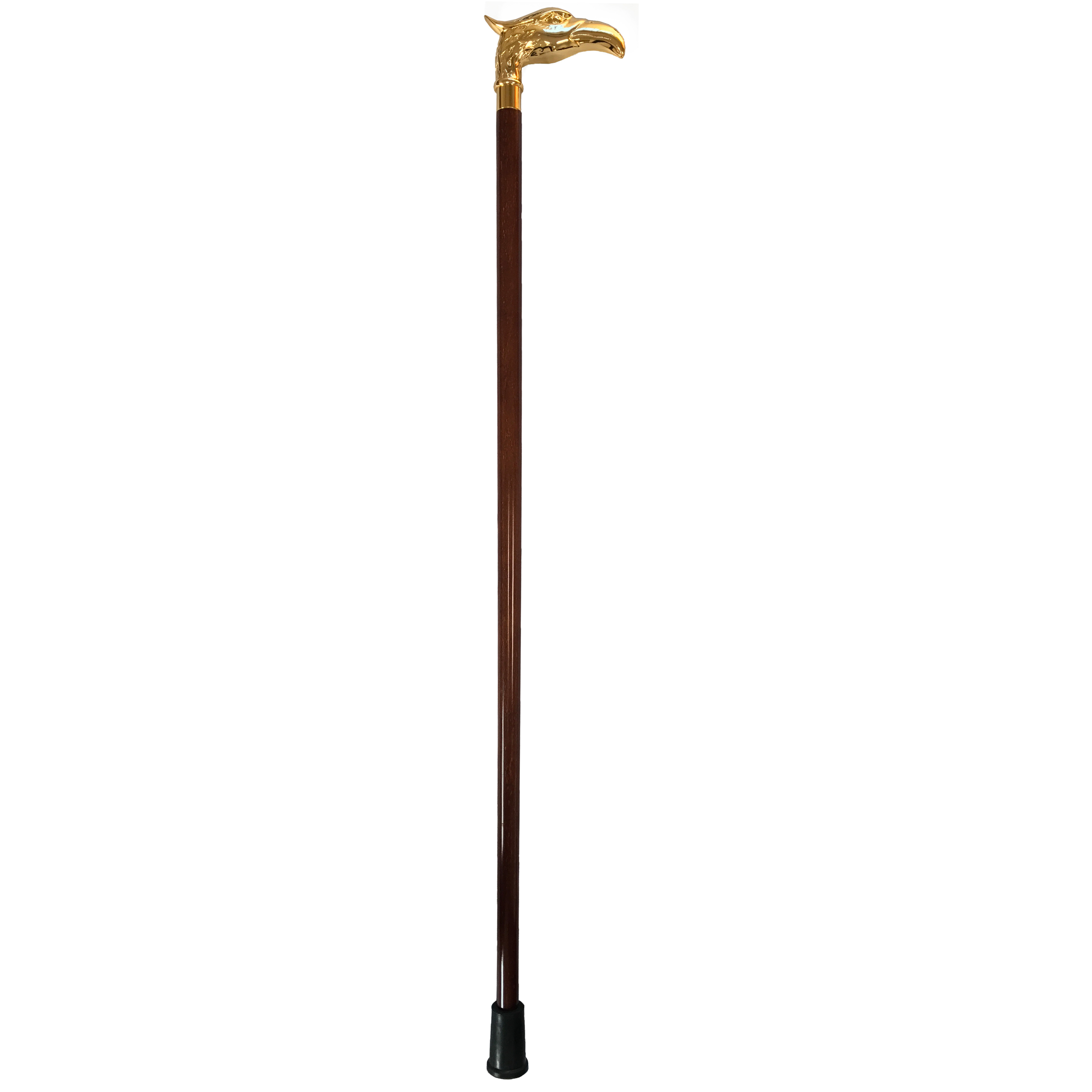 Eagle luxury golden brass handle walking cane