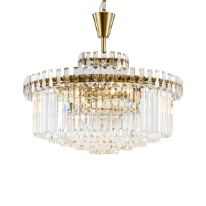 New Modern Luxury Large Chandelier Crystal Lamp LED Luminaire Gold Dining Room Living Room Home Lighting Fixture