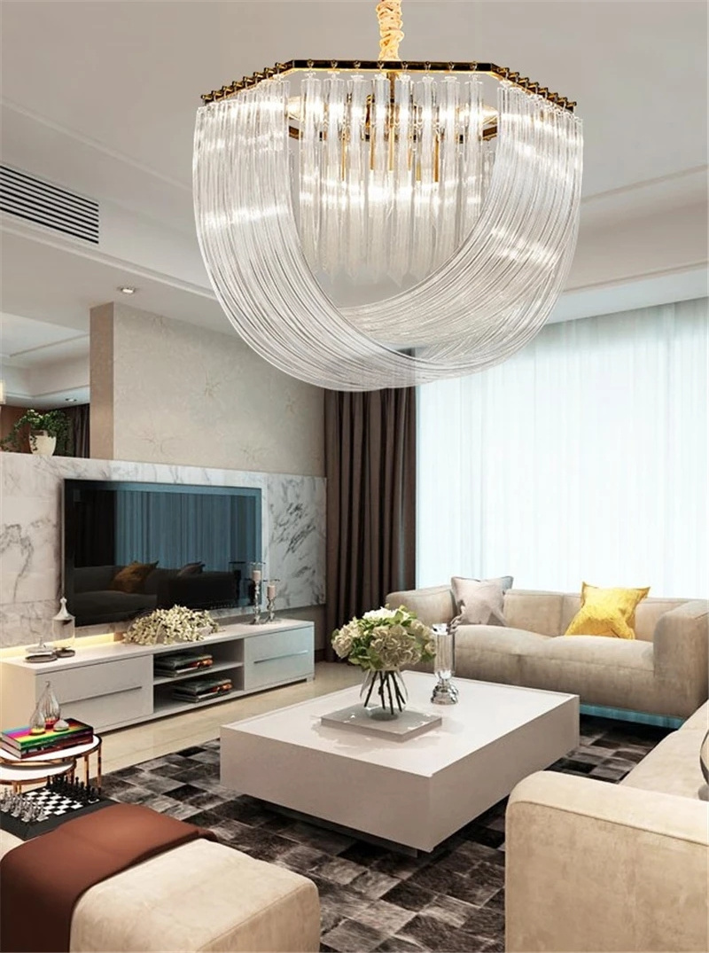 Modern Large Crystal Chandelier Lamp Light Home Lighting Fixture Living room Bedroom Dining for Ceiling Chandeliers Designer