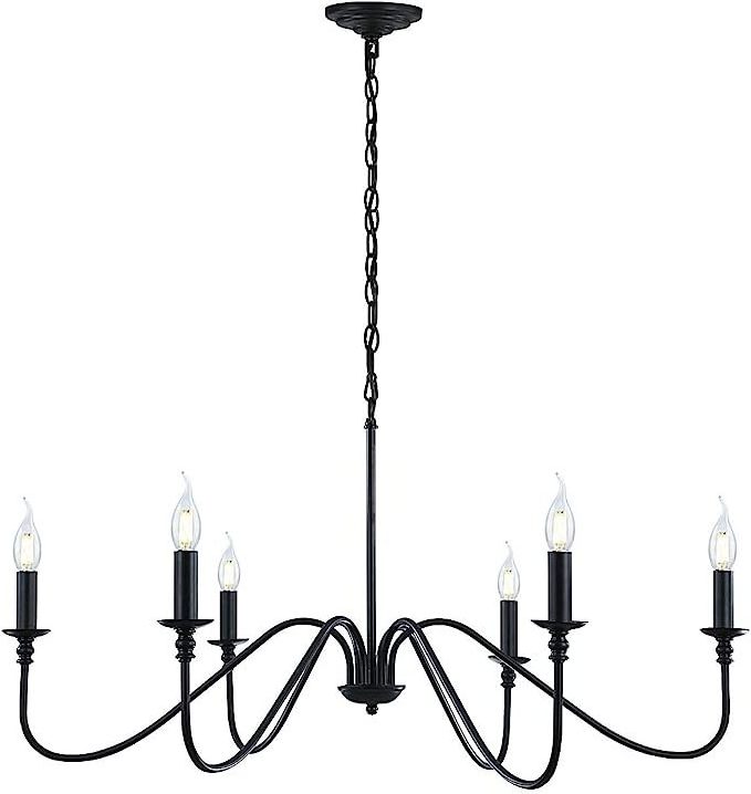 Maxlight Rustic Industrial Iron Chandeliers for Dining Room Hallway Bar Island Living Room Foyer Bedroom Candle Hanging lights