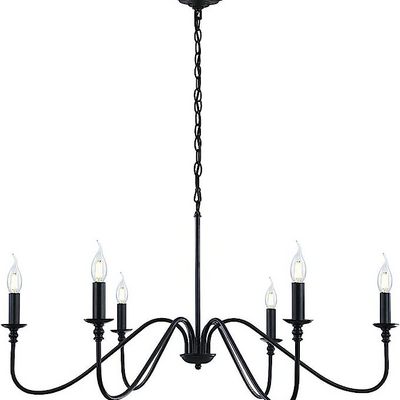 Maxlight Rustic Industrial Iron Chandeliers for Dining Room Hallway Bar Island Living Room Foyer Bedroom Candle Hanging lights