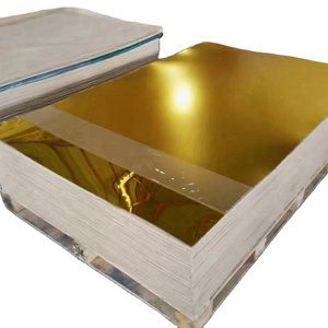 Cold Rolled Stainless Steel  Sheet 201  0.5*1220*2440  Gold  Mirror Steel Sheet With Film