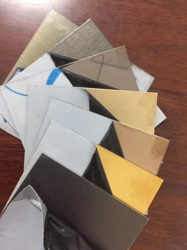 Cold Rolled Stainless Steel  Sheet 201  0.5*1220*2440  Gold  Mirror Steel Sheet With Film