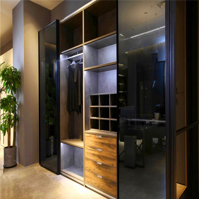 Yelintong modern style high gloss fair price furniture bedroom wardrobe colours combination