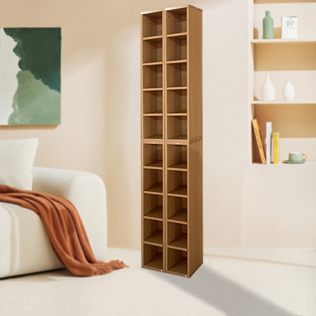 Hot selling book display racks multi-layer wooden bookcase floor living room storage rack display bookshelf boutique shelves