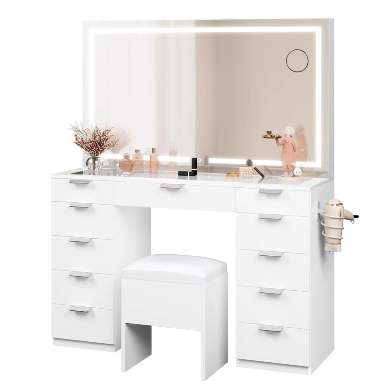 makeup table dressing table makeup mirror bedroom modern minimalist 2022 new desk dresser integrated small apartment