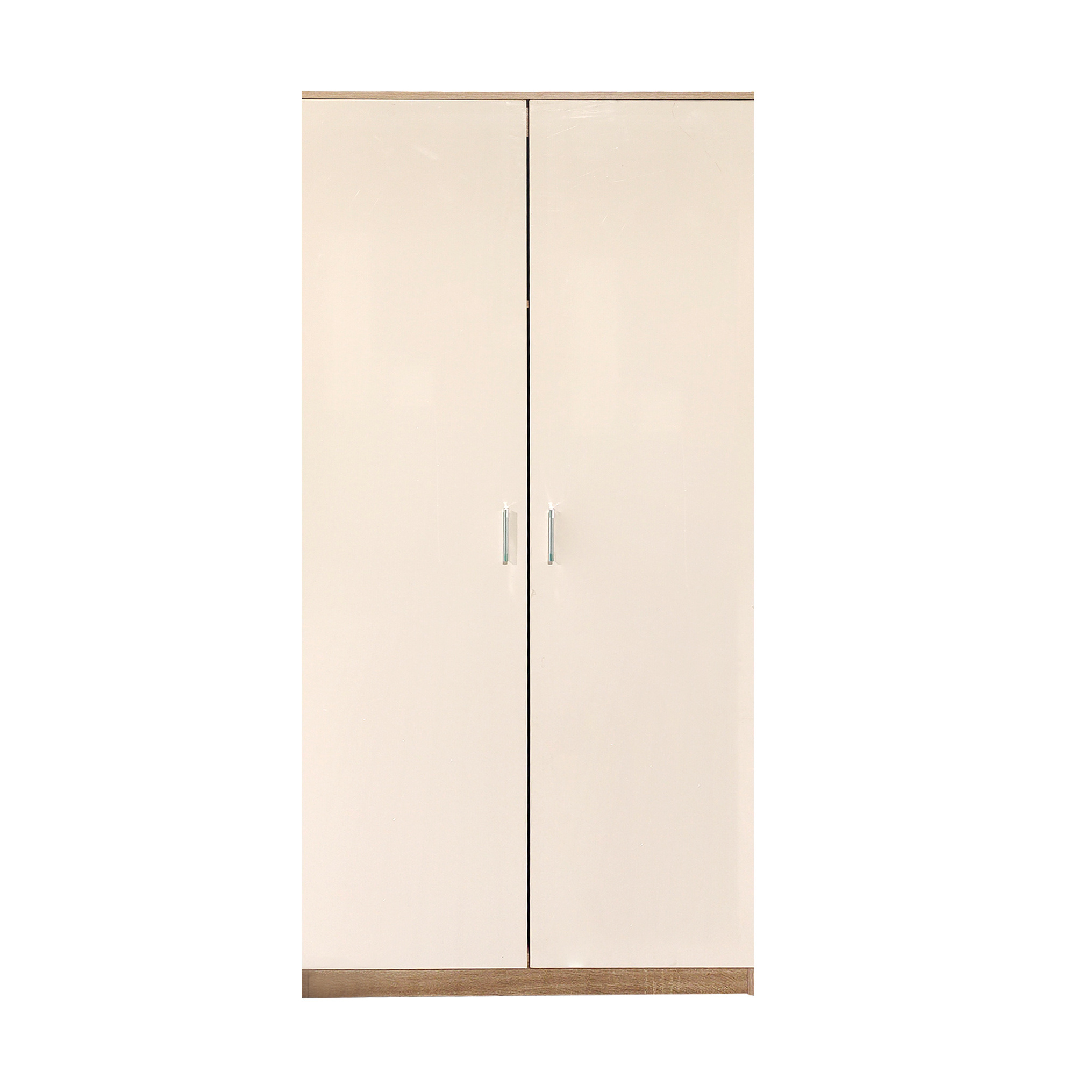 Factory Wholesale Wood Veneer Wardrobe 2 3-Door Armoire with Two Drawers Four Shelves and Hanging R