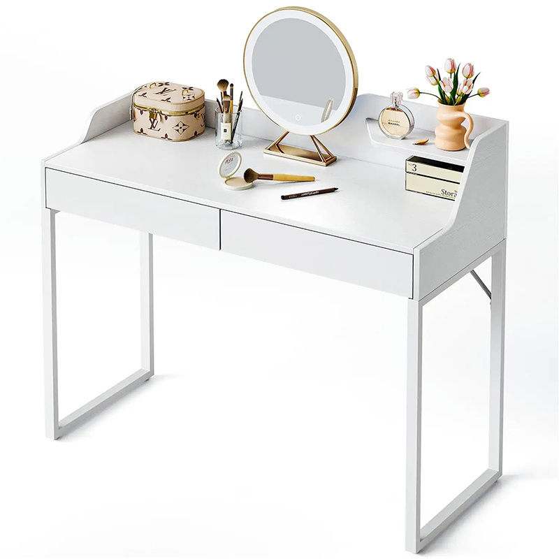 Hot Hidden Storage Cabinets Open Shelves Dresser with Removable Mirrors Dressing Table with LED Mirror Makeup Vanities