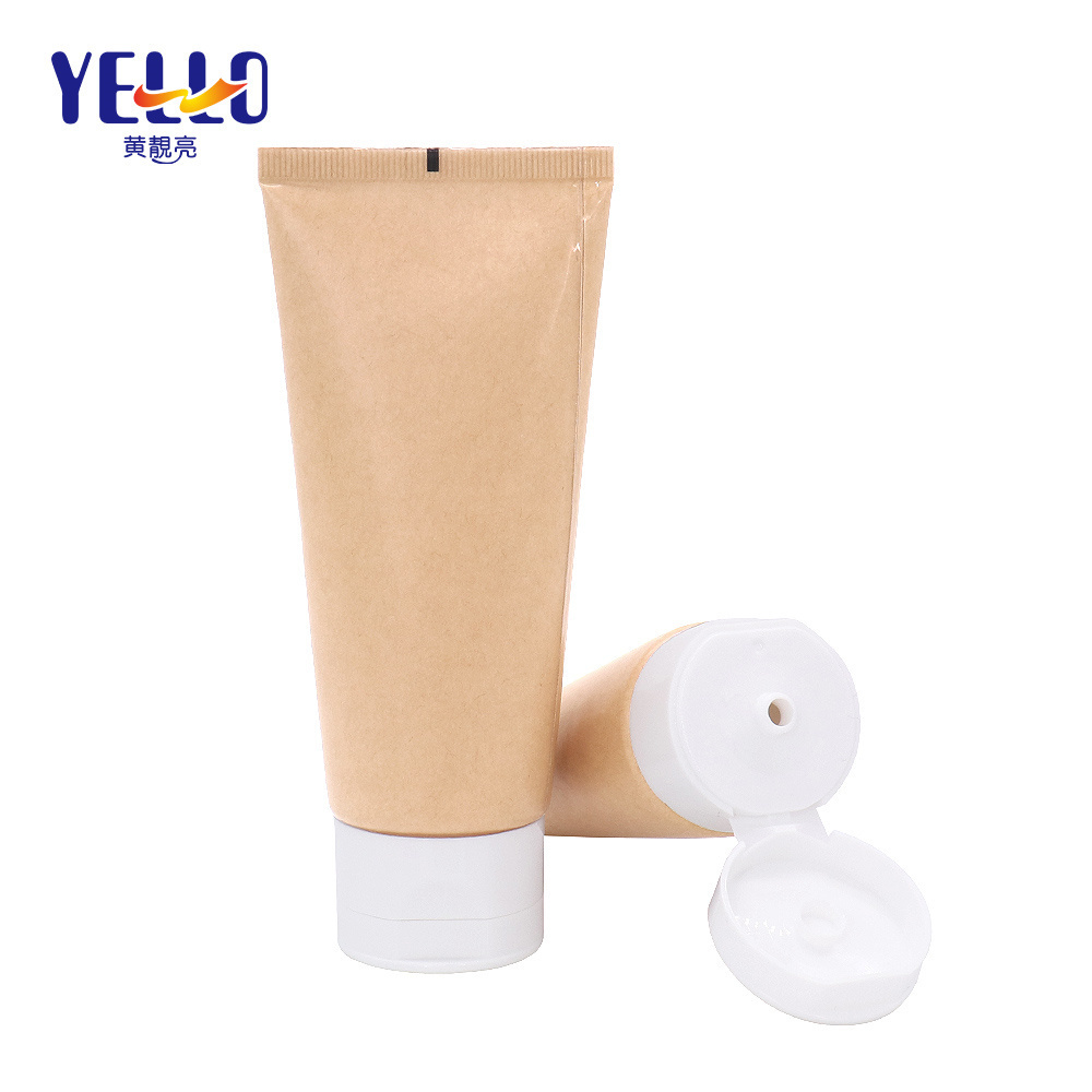 Eco Friendly Cosmetic Packaging  30ml 50ml 100ml Hand Body Lotion Packaging Kraft Paper Tube