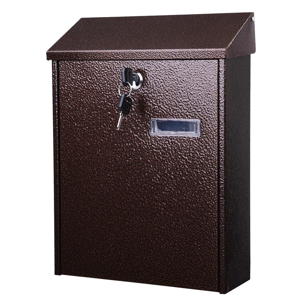 Heavy Duty Metal Mail Box Postal Box Security Cast Aluminum Lockable Ground Mount Stainless Steel Locking Mailbox for Rent P