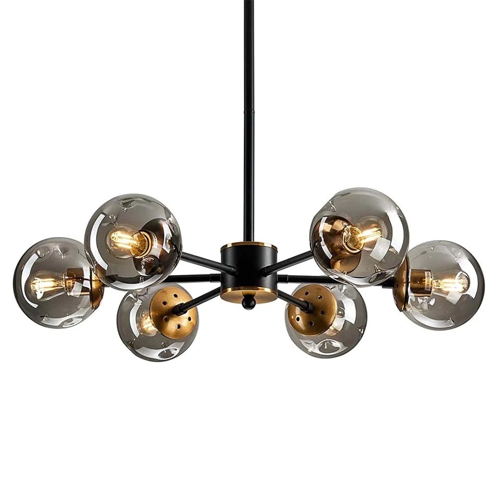 Semi Flush Mount Ceiling Metal Chandelier Golden Farmhouse Chandelier Classic Minimalist Rustic Candle Chandelier Dining Room Wh