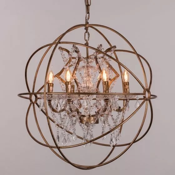 Semi Flush Mount Retro Ceiling Nordic Metal Chandelier Golden Farmhouse Chandelier Classic Minimalist Rustic Candle Chandelier