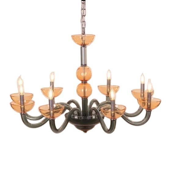 Semi Flush Mount Retro Ceiling Nordic Metal Chandelier Golden Farmhouse Chandelier Classic Minimalist Rustic Candle Chandelier