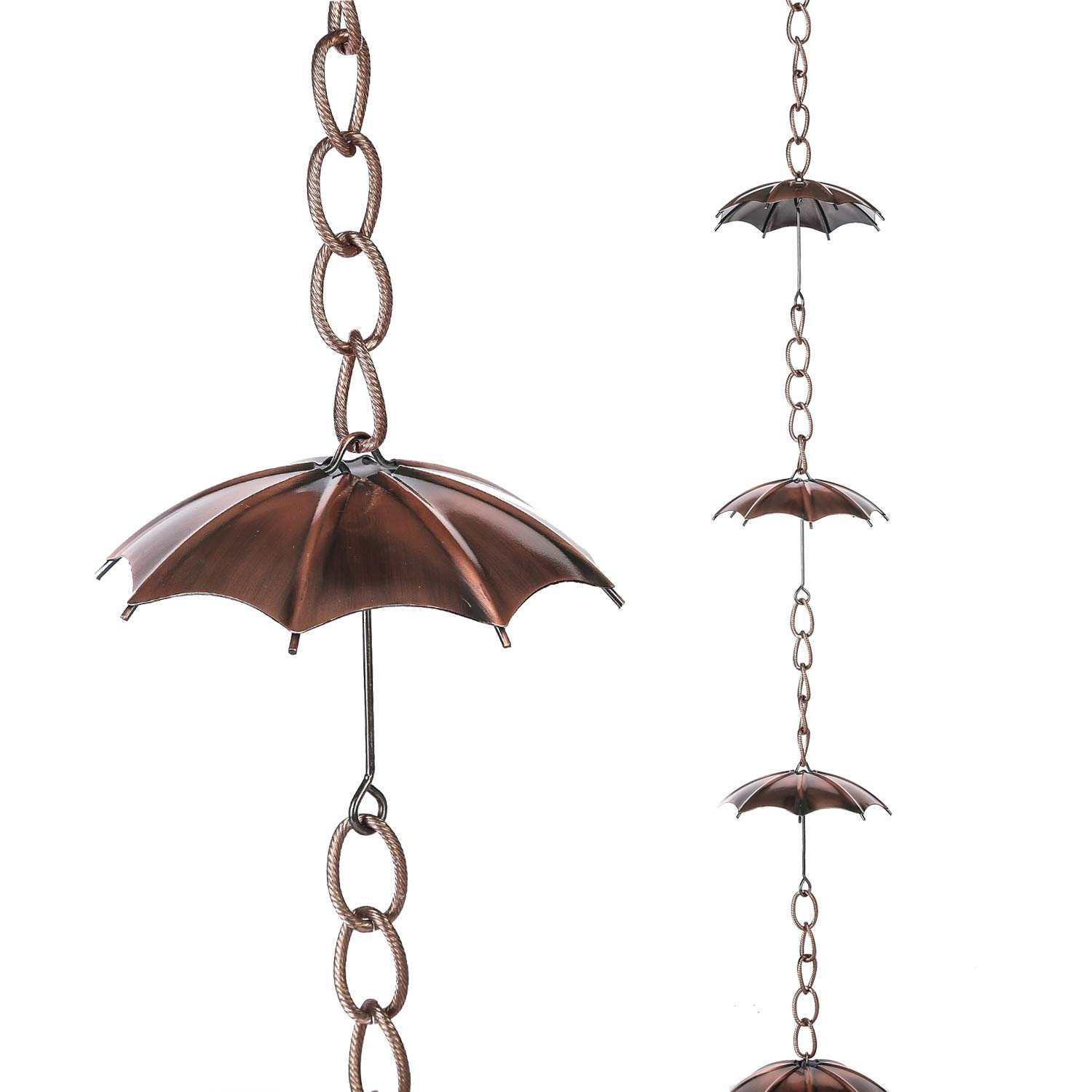 Decorative Umbrella Metal  Rain Chain Manufacturer & Exporter Custom Copper Stainless Steel Rain Chain Gutter Downspout Metal