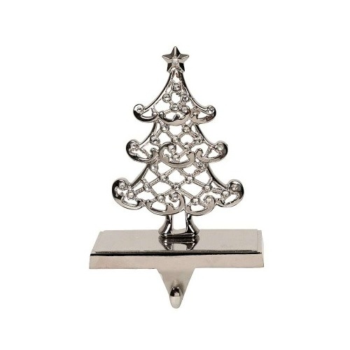 Metal Snowflake Christmas decoration stocking hangers fireplace stocking holder for Christmas holiday Christmas Tree Holder