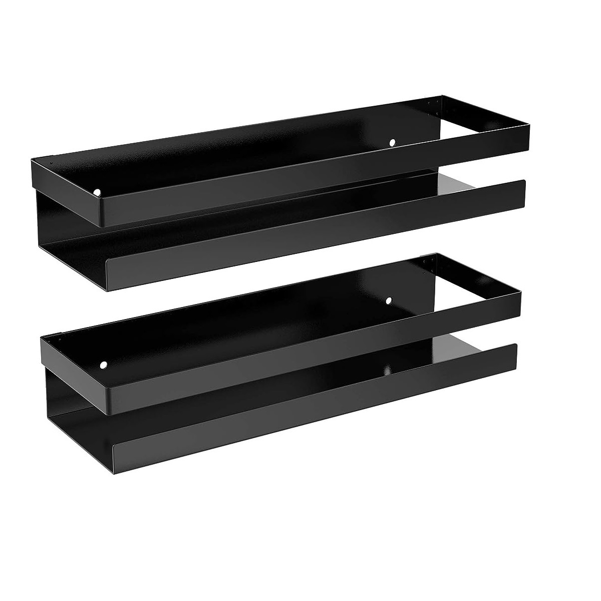 Multi Purpose Wall Mount Wall Shelf With Black Powder Coating Finishes High Quality With Three Tiers For Storage at Wholesale in