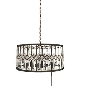 Black Metal Crystal Luxurious Metal Chandelier Black Farmhouse Chandelier Classic Minimalist Rustic Candle Chandelier Dining Roo