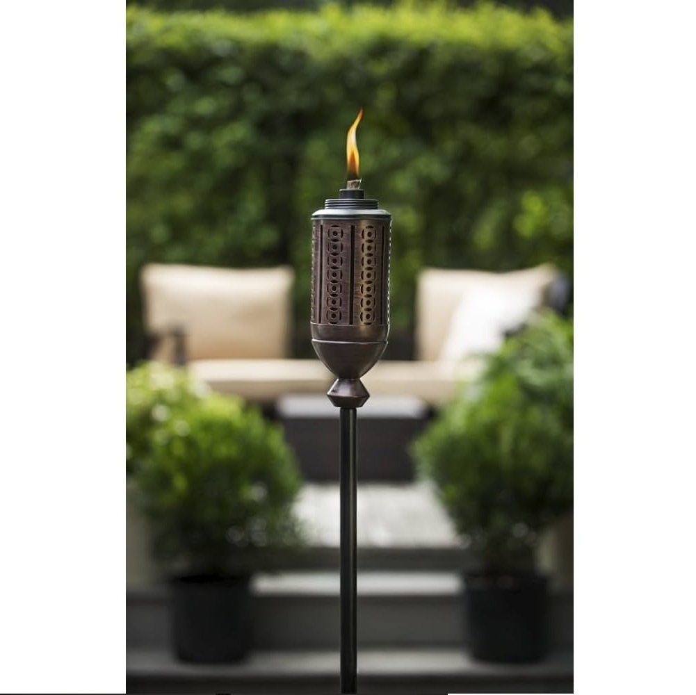 Black Metal Torch Stainless Steel Copper Plated Garden Tiki Torch Available at Wholesale and Cheap Price Direct Indian Factory