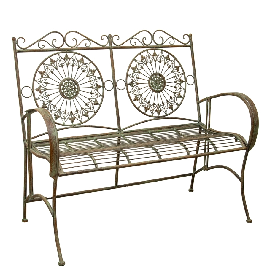 Trending Mandala Design Bench Traditional Cast Bench Outdoor Garden Classical Finishing Hot Selling Bench Antique Patio Outdoor