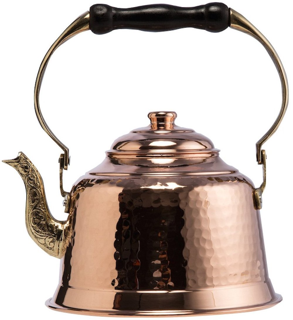 Decorative Hand made Pure Copper Tea Kettle With Handle