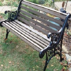 Butterfly Scroll Metal Cast Iron Bench Outdoor Garden Classical Finishing Hot Selling Bench Antique Patio Outdoor Benches