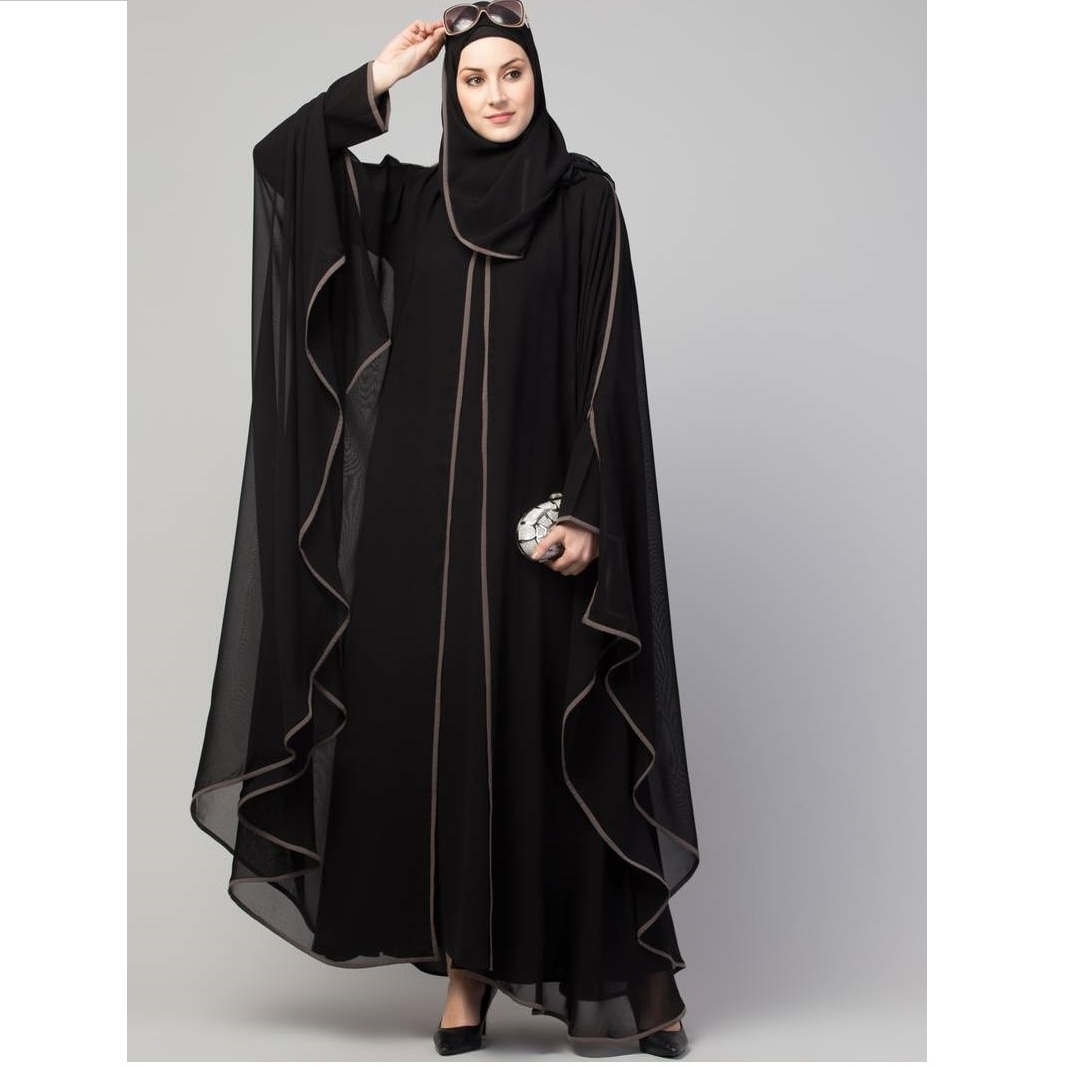 Dubai Wholesale Abaya 2023 Kaftan Turkish EID Modest Islamic Clothing Dubai Elegant Shiny Silk Open Abaya Women Muslim Dress