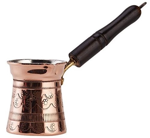 Arabic Copper Pure Brass Metal Engraved New Designer Turkish Metal Coffee pot With Wooden Handle Moroccan Coffee Pot