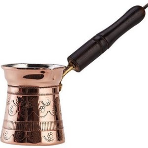 Arabic Copper Pure Brass Metal Engraved New Designer Turkish Metal Coffee pot With Wooden Handle Moroccan Coffee Pot