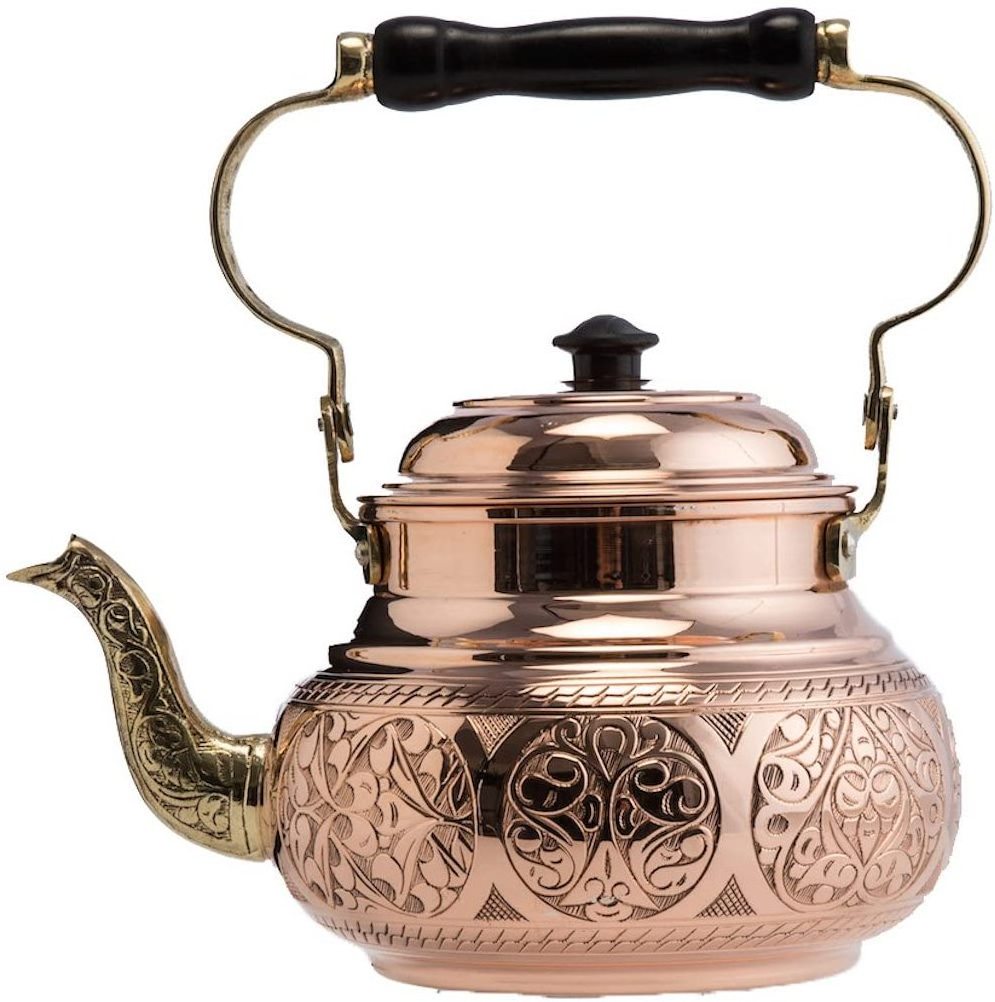 Decorative Hand made Pure Copper Tea Kettle With Handle