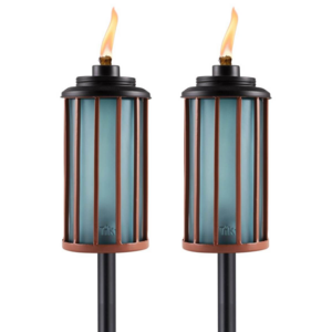 Carved Glass Green Colour Garden Tiki Torch Available at Wholesale and Cheap Price Direct From Indian Factory