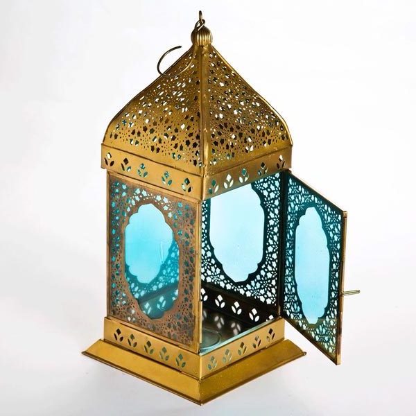 Top Quality Metal Candle Lantern Modern Brass Antique Candle Glass Lantern Latest Brass Lantern Top Arabic Hanging Lamps Cheap