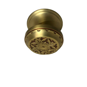 Elegant Vintage Style Round Brass Furniture Door Knobs Latest Trendy Design Knobs Brass Long Handle Funky Designs at Wholesale