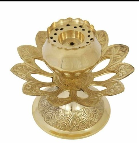 Embossed Brass Handmade Fragrance Lamp Oil Diffuser Camphor Lamp Burner Bakhor Incense Frankincense Burner Brass Incense Holder