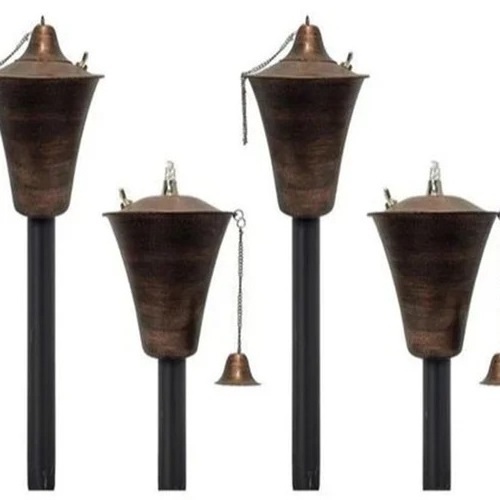 Set of 4 Patio Flame Metal Torch Copper Plated Garden Tiki Torch Available  Wholesale and Cheap Price Direct From Indian Factory