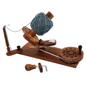 Indian Wooden Yarn Winder With Table Clamp to winding Ball Yarn Swift Winder Knitting Kit Yarn Winder AT Wholesale Price India