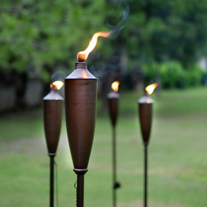 Black Metal Torch Stainless Steel Copper Plated Garden Tiki Torch Available at Wholesale and Cheap Price Direct Indian Factory