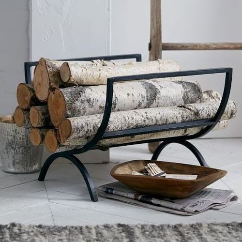 Curved  Rings Iron Metal Fire Wood Log Holder Available at Wholesale and Cheap Price Latest Design Fire Wood Log Holder