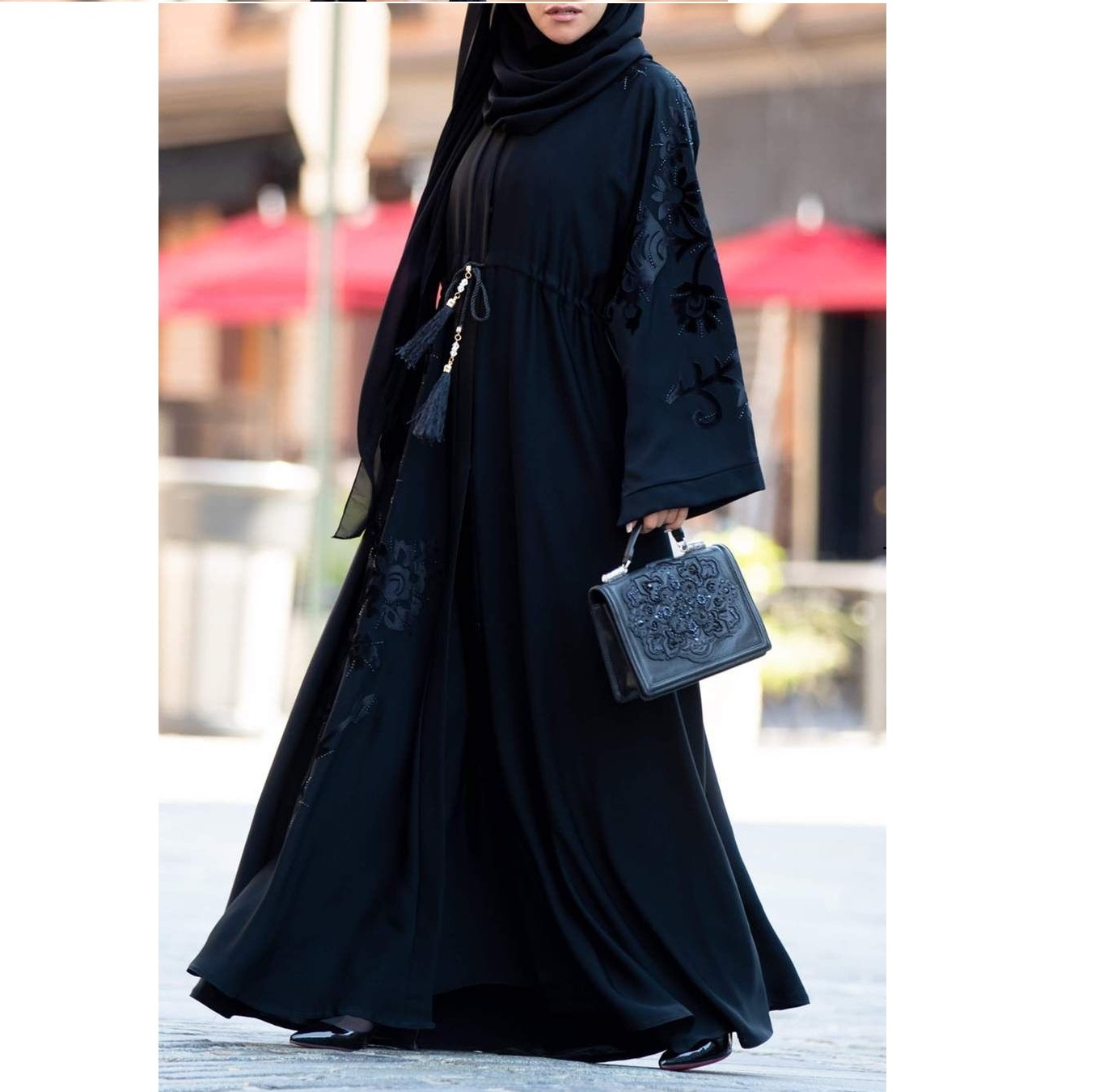 Dubai Wholesale Abaya 2023 Kaftan Turkish EID Modest Islamic Clothing Dubai Elegant Shiny Silk Open Abaya Women Muslim Dress