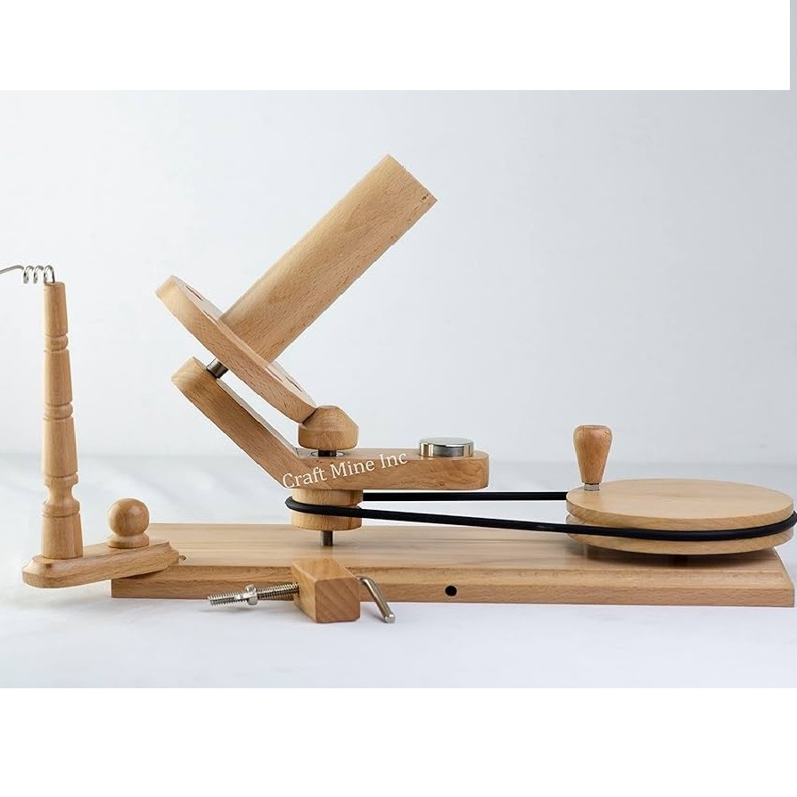 Indian Wooden Yarn Winder With Table Clamp to winding Ball Yarn Swift Winder Knitting Kit Yarn Winder AT Wholesale Price India