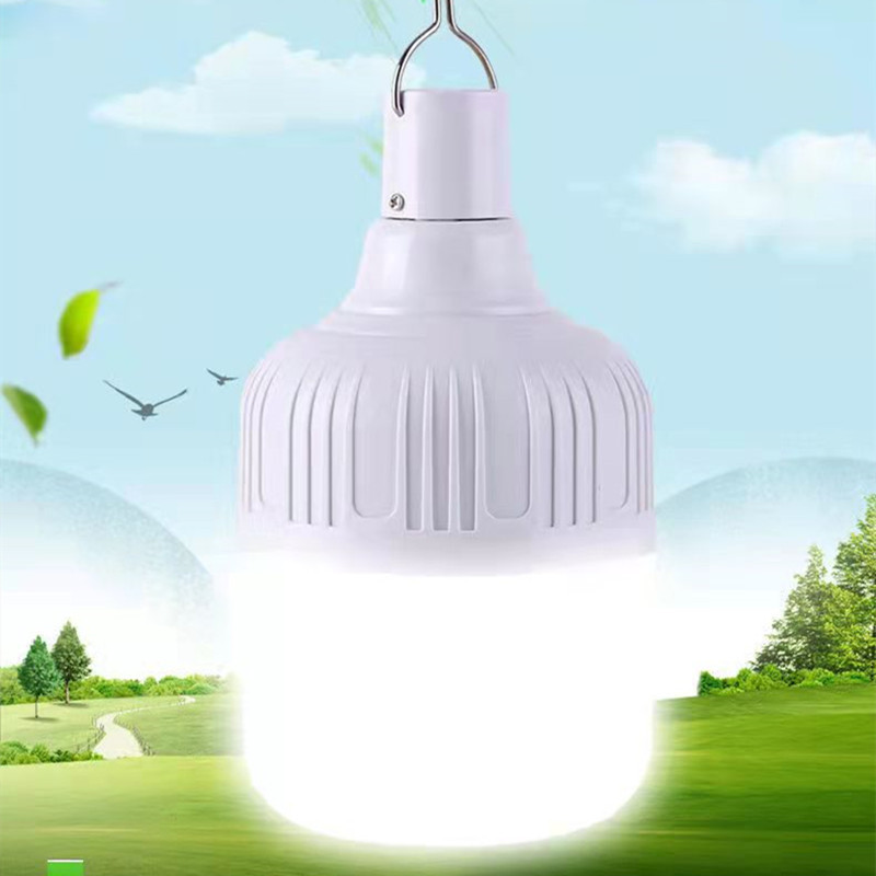 China wholesaler  Factory Oem Outdoor Portable E27 Rechargeable  Light Lamp Led Emergency Bulb with Battery