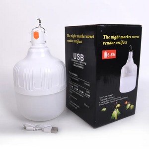 High Quality smart usb DC charging rechargeable emergency 18W camping light rechargeable light bulb