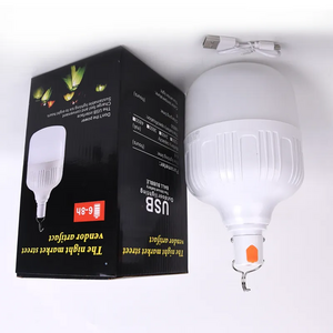 High Quality smart usb DC charging rechargeable emergency 18W camping light rechargeable light bulb