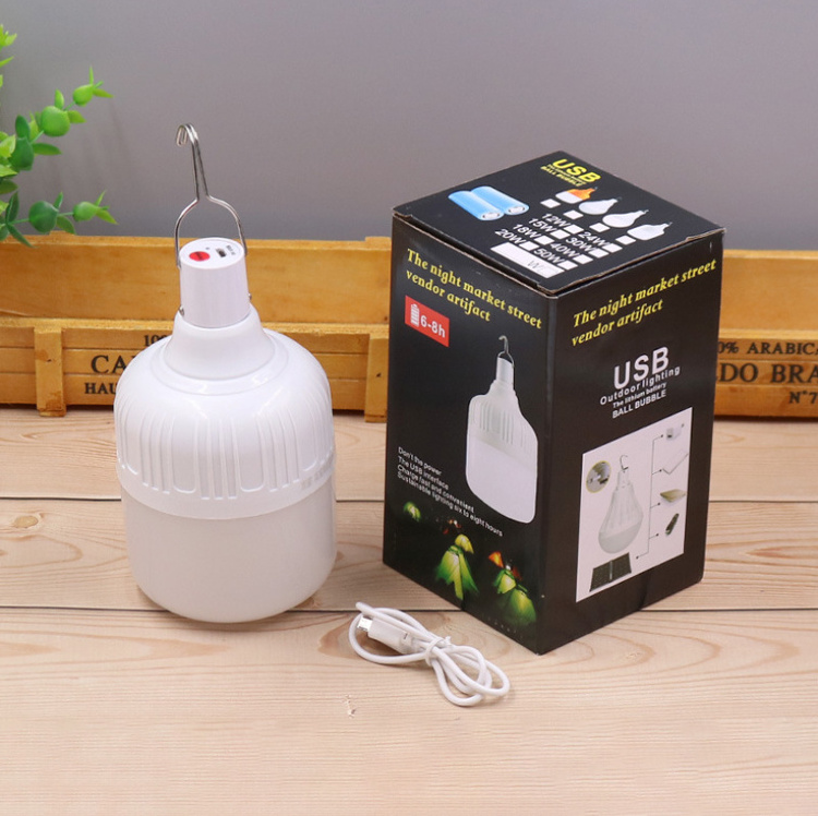 Led household rechargeable bulbs highlight energy-saving emergency bulbs outdoor wireless lighting