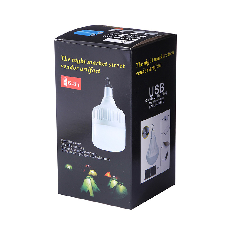 Led household rechargeable bulbs highlight energy-saving emergency bulbs outdoor wireless lighting