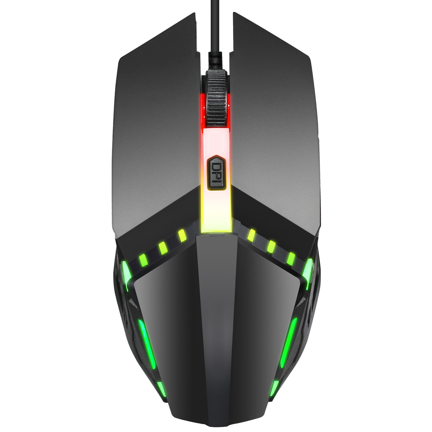 HXSJ S200 wired mouse colorful luminous competitive computer game mouse 4D ergonomic design spot cross-border